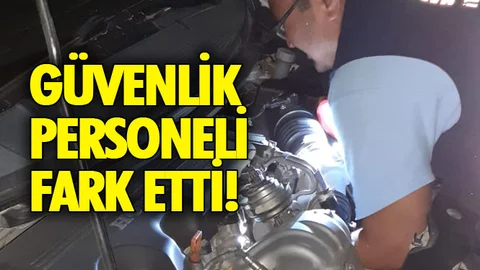 Güvenlik Görevlileri Fark Etti, İtfaiye Kurtardı!