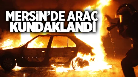 Mersin'de Bir Araç Kundaklandı