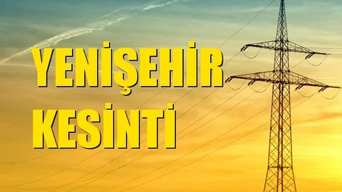 Yenişehir Elektrik Kesintisi 13 Ekim Pazar