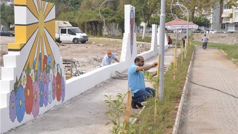 Yenişehir Belediyesinden Yürüyüş Yoluna Estetik Dokunuş