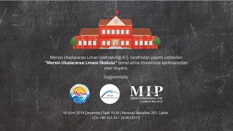Mersin Uluslararası Limanı İlkokulu Temeli Atılacak