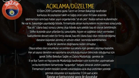 Selefkos Nazar Sucuklarından Açıklama/Düzeltme