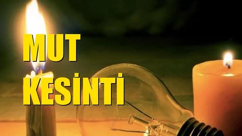 Mut Elektrik Kesintisi 17 Ekim Perşembe
