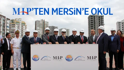 Mersin'de Okul İnşaatının Temeli Atıldı