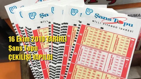 Şans Topu Sonuçları 16 Ekim 2019 Tarihli Kazandıran Sayılar