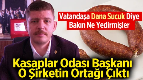 Vatandaşa Dana Sucuğu Diye Bakın Ne Yedirmişler!