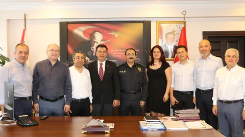 Tarsus TSO’dan, Göreve Başlayan İlçe Emniyet Müdürüne Ziyaret