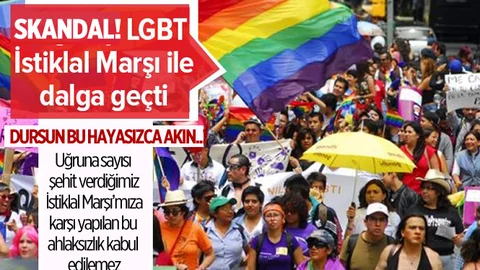 LGBT'lilerden İstiklal Marşı'na Karşı Büyük Ahlaksızlık