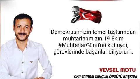 Başkan Veysel Motu'dan, Muhtarlar Günü Mesajı