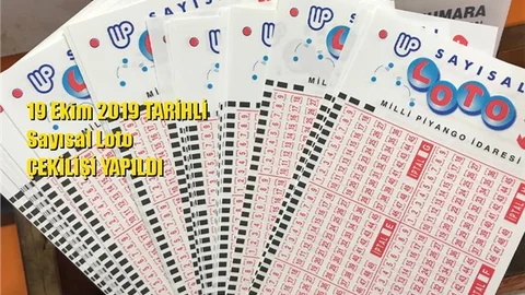 Sayısal Loto Sonuçları 19 Ekim 2019 Tarihli Kazandıran Sayılar