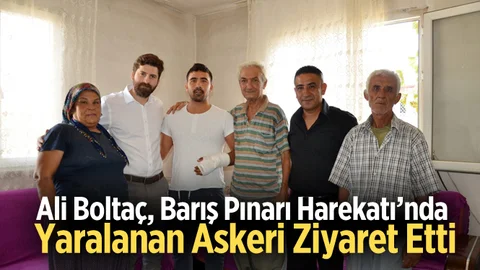 Barış Pınarı Harekatı’nda Yaralanan Askere, Büyükşehir’den Geçmiş Olsun Ziyareti