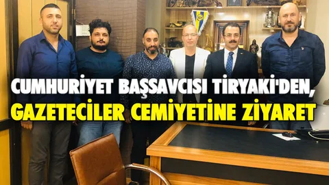 Cumhuriyet Başsavcısı Tiryaki'den, Gazeteciler Cemiyetine Ziyaret