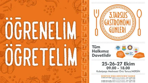 3. Tarsus Gastronomi Günleri Başlıyor