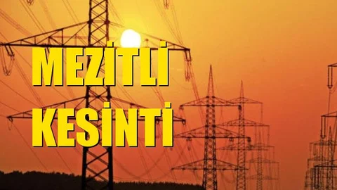 Mezitli Elektrik Kesintisi 26 Ekim Cumartesi