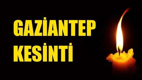 Gaziantep Elektrik Kesintisi 26 Ekim Cumartesi