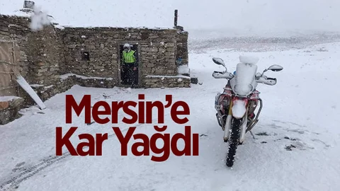 Mersin’e Kar Yağdı