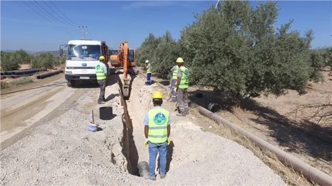 Mezitli Batı Havzası 2. Kademe Kanalizasyon Hatlarının Yapımında Sona Gelindi