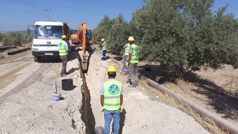Mezitli Batı Havzası 2. Kademe Kanalizasyon Hatlarının Yapımında Sona Gelindi