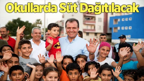 Mersin'de Okullarda Her Hafta Süt Dağıtılacak