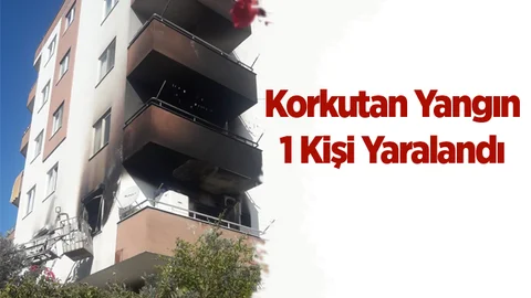 Mersin'de Bir Evde Yangın Çıktı
