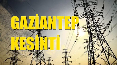 Gaziantep Elektrik Kesintisi 03 Kasım Pazar
