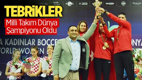 Milli Takım Mersin'de Dünya Şampiyonu Oldu