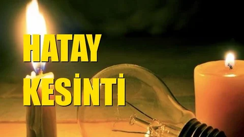 Hatay Elektrik Kesintisi 06 Kasım Çarşamba