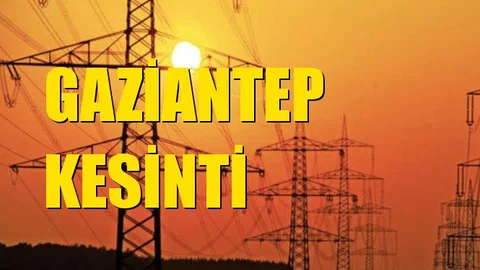 Gaziantep Elektrik Kesintisi 12 Kasım Salı