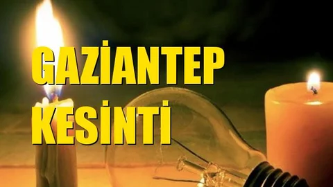 Gaziantep Elektrik Kesintisi 13 Kasım Çarşamba