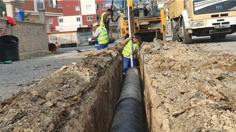 MESKİ Ekipleri Yeni Yerleşim Alanında Yağmursuyu Tahliye Sistemini Tamamladı