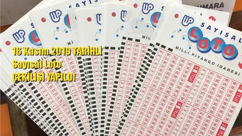 16 Kasım 2019 Sayısal Loto Sonuçları