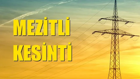 Mezitli Elektrik Kesintisi 23 Kasım Cumartesi
