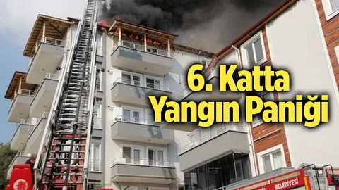 Mersin'de Yangın Paniği