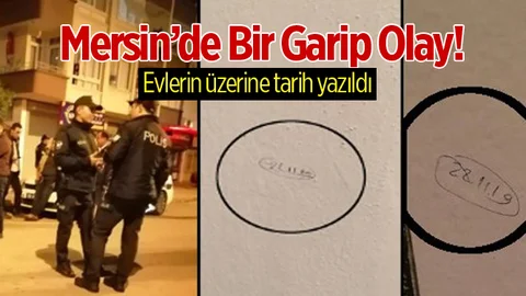 Mersin'de Evlerin Üzerine Atılan Tarih Polisi Harekete Geçirdi