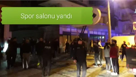 Özel Spor Salonunda Yangın