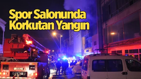Mersin'de Spor Salonunda Korkutan Yangın