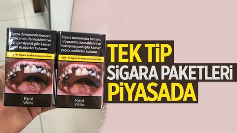 Tek Tip Sigara Paketleri Piyasada