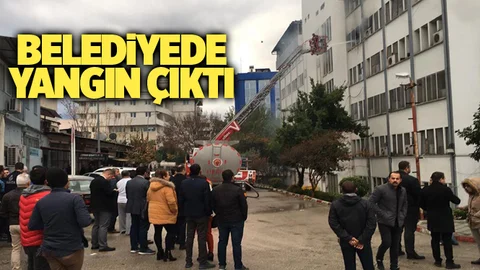 Belediyede Yangın Çıktı