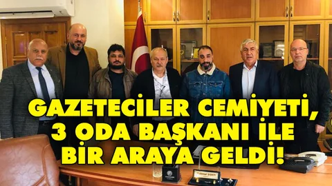 Tarsus Gazeteciler Cemiyeti Yönetimi, Üç Oda Başkanı ile Bir araya Geldi