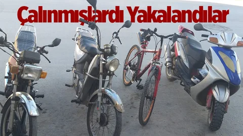 Mersin'de Çalınan Motosiklet ve Bisikletler Ele Geçirildi