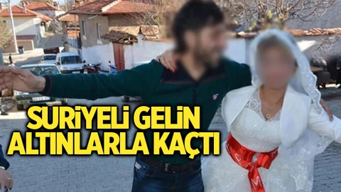 Mersin'de Suriyeli Gelin Takılarla Kaçtı