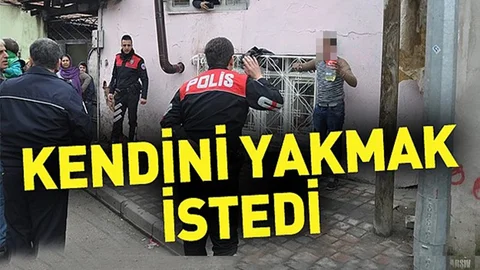 Mersin'de Bunalıma Giren Şahıs Kendini Yakmak İstedi