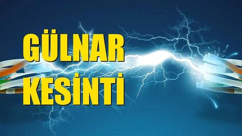 Gülnar Elektrik Kesintisi 12 Aralık Perşembe