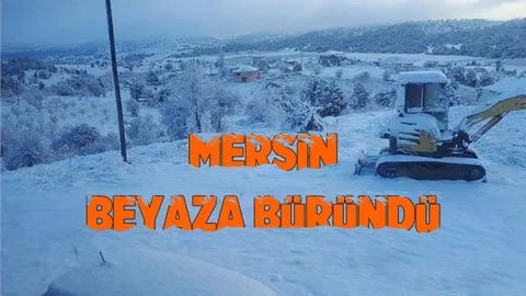 Mersin'e Kar Yağdı