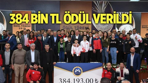 Mersin'de 384 Bin Lira Para Ödülü Verildi
