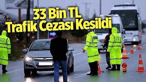 Mersin'de 33 Bin 569 TL Trafik Cezası Kesildi