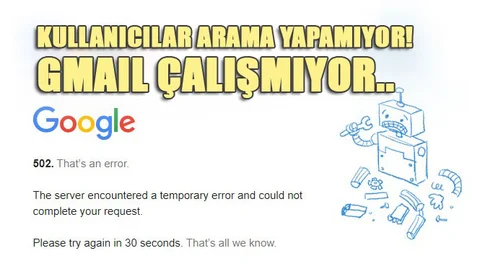 Google Neden Çalışmıyor! Google Çöktü mü?