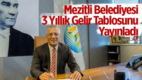 Mezitli Belediyesi 3 Yıllık Gelir Tablosunu Yayınladı