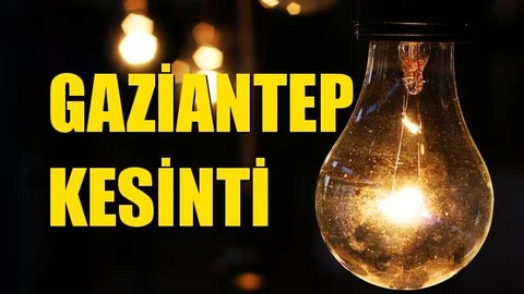 Gaziantep Elektrik Kesintisi 24 Aralık Salı