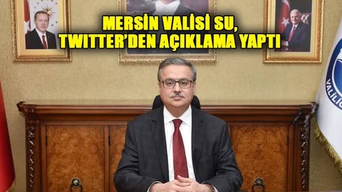 Mersin Valisi Ali İhsan Su, Açıklama Yaptı